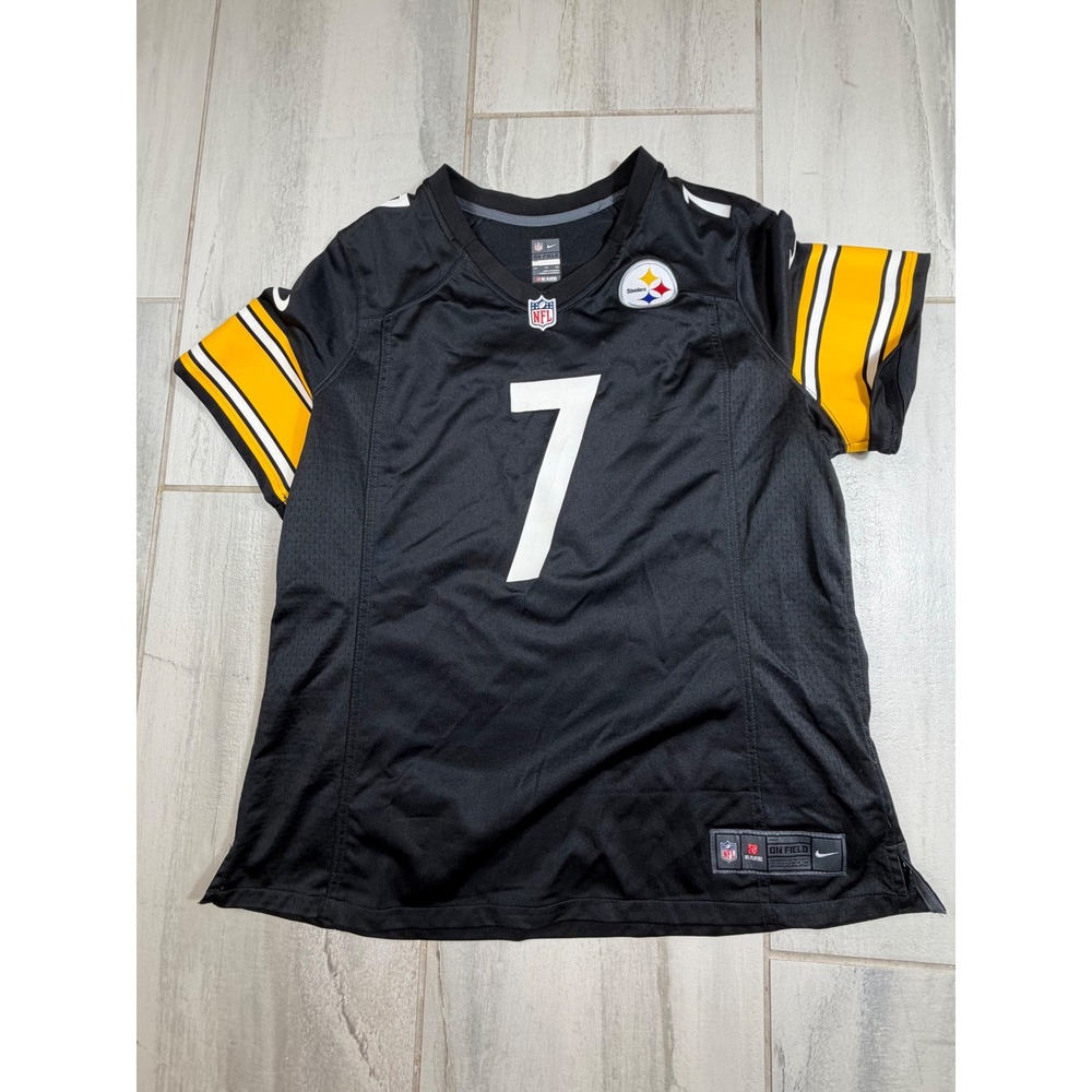 Nike NFL Pittsburgh Steelers Ben Roethlisberger 7 Jersey Black Womens XXL